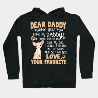 Dear Daddy Thank You For Being My Daddy Hoodie